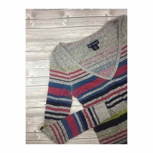 American Eagle Striped Long Sleeve Top